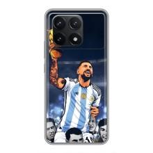 Чохли для Xiaomi POCO F6 Pro (Leo чемпіон) (AlphaPrint) (Мессі з кубком)