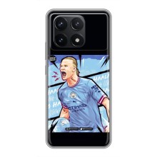 Чехлы с принтом для Xiaomi POCO F6 Pro Футболист – гол Эрлинг Холланд