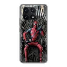 Чохли Фільми для Поко Ф6 Про (VPrint) (Дедпул на троні)