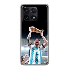 Чехлы Лео Месси Аргентина для Xiaomi POCO F6 Pro – Счастливый Месси