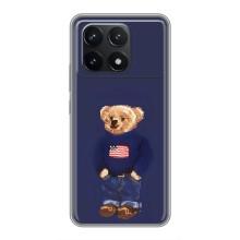 Чехлы Мишка Тедди для Поко Ф6 Про – Мишка USA