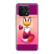 Чехлы с картинкой Лисички для Xiaomi POCO F6 Pro (VPrint)