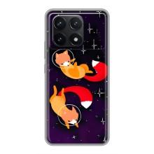 Чехлы с картинкой Лисички для Xiaomi POCO F6 Pro (VPrint)