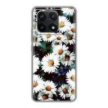 Чохол з картинкою (Стильні) Поко Ф6 Про - (AlphaPrint) (Ромашки)