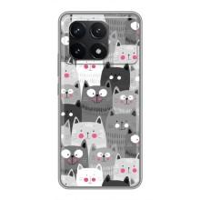 Чехлы с Котиками для Xiaomi POCO F6 Pro (VPrint)