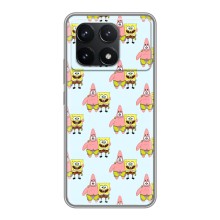 Чехлы с Патриком на Xiaomi POCO F6 Pro (Боб и Патрик)
