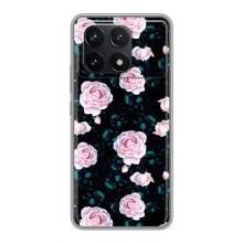 Чохли з принтом Троянд для Xiaomi POCO F6 Pro – Чайні троянди
