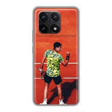 Чехлы с принтом Спортивная тематика для Xiaomi POCO F6 Pro (Алькарас Теннисист)