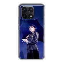 Чохол з картинкою Венсдей на Xiaomi POCO F6 Pro – Венсдей з парасолькою