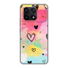 Чехлы с тематикой "Маленькие Сердечки" на Xiaomi POCO F6 Pro – Яркие сердечки