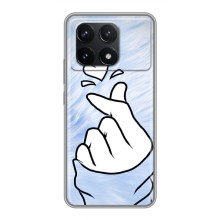 Чехлы (Знак сердечка) на Xiaomi POCO F6 Pro (Сердечка знак)