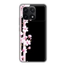 Чохол для Поко Ф6 Про - з принтом (Дизайнерські) (AlphaPrint) (Квіточки)