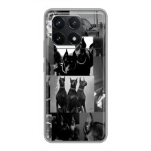 Чехол ДОБЕРМАН для Xiaomi POCO F6 Pro – Коллаж Доберман