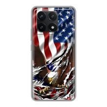 Чехол Флаг USA для Xiaomi POCO F6 Pro – Флаг USA