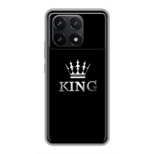 Чехол (Корона на чёрном фоне) для Поко Ф6 Про – KING