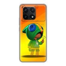 Чехол Бравл Старс для Xiaomi POCO F6 Pro – LEON в кофте