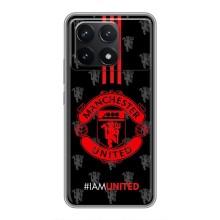 Чохол Манчестер Юнайтед для Поко Ф6 Про (AlphaPrint) (лого МЮ)