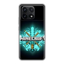 Чехол майнкрафт для Xiaomi POCO F6 Pro (MineCraft 2)