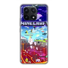 Чехол майнкрафт для Xiaomi POCO F6 Pro (MINECRAFT)