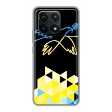 Чехол на Xiaomi POCO F6 Pro Украинский дизайн (Мир для Украины)