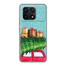 Чехол Новогодняя Елка на Xiaomi POCO F6 Pro (Новогодние подарки)