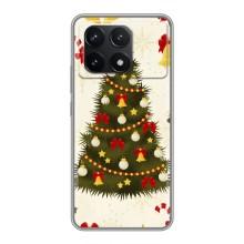 Чехол Новогодняя Елка на Xiaomi POCO F6 Pro (Новогодний принт)
