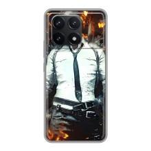 Силиконовый чехол с картинкой "Герой Pubg" на Xiaomi POCO F6 Pro – Man Пубг