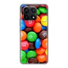 Чохол з зображенням смачної їжі для Xiaomi POCO F6 Pro – Різнокольорові M&M'S