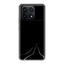 Чехол с картинками на черном фоне для Xiaomi POCO F6 Pro – Дорога