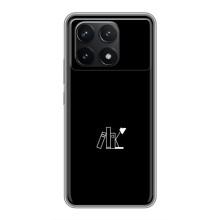 Чехол с картинками на черном фоне для Xiaomi POCO F6 Pro – Книжки