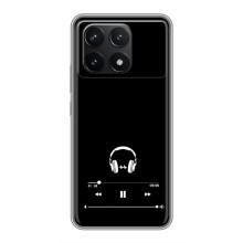 Чехол с картинками на черном фоне для Xiaomi POCO F6 Pro – Плеер