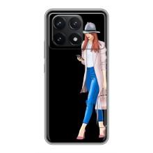 Чехол с картинкой Модные Девчонки Xiaomi POCO F6 Pro (Девушка со смартфоном)