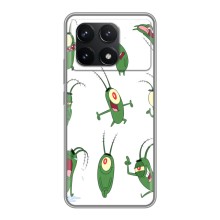 Чехол с картинкой "Одноглазый Планктон" на Xiaomi POCO F6 Pro (Настроение Планктона)