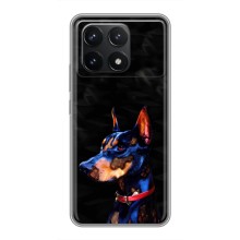 Бампер для Xiaomi POCO F6 Pro с картинкой "Песики" (Собака Мопс)