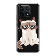 Чехол с принтом для Xiaomi POCO F6 Pro (AlphaPrint) Модные коты