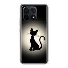 Чехол с принтом для Xiaomi POCO F6 Pro (AlphaPrint) Модные коты