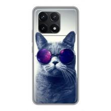 Чехол с принтом для Xiaomi POCO F6 Pro (AlphaPrint) Модные коты