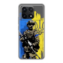 Чехлы с принтом (Воины ЗСУ) для  Xiaomi POCO F6 Pro (Солдат ЗСУ)