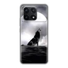 Чехол с Волком на Xiaomi POCO F6 Pro – Волк и луна