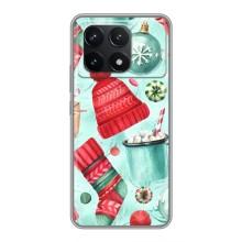 Чехол Санта Клаус для Xiaomi POCO F6 Pro (Одежда)