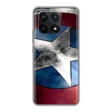 Чехол с Щитом Капитана Америки на Xiaomi POCO F6 Pro