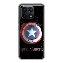 Чехол с Щитом Капитана Америки на Xiaomi POCO F6 Pro – Щит Капитана