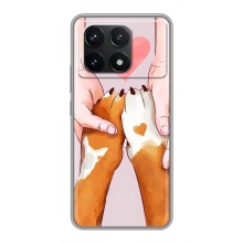 Чехол (ТПУ) Милые собачки для Xiaomi POCO F6 Pro (Любовь к собакам)