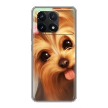 Чехол (ТПУ) Милые собачки для Xiaomi POCO F6 Pro (Йоршенский терьер)