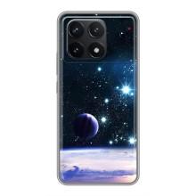 Чехол (ТПУ) с планетами на Xiaomi POCO F6 Pro – Космический вид