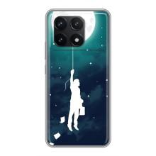 Чехол (ТПУ) с планетами на Xiaomi POCO F6 Pro – To The moon