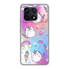 Чехол Unicorn на Xiaomi POCO F6 Pro – Радуга и Единорог