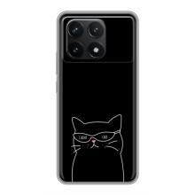 Чехол с рисунком кот на Xiaomi POCO F6 Pro