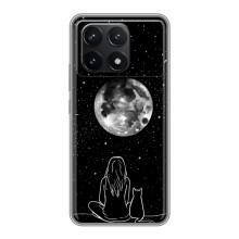 Чехол с рисунком кот на Xiaomi POCO F6 Pro