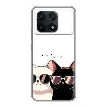 Чехол с рисунком кот на Xiaomi POCO F6 Pro